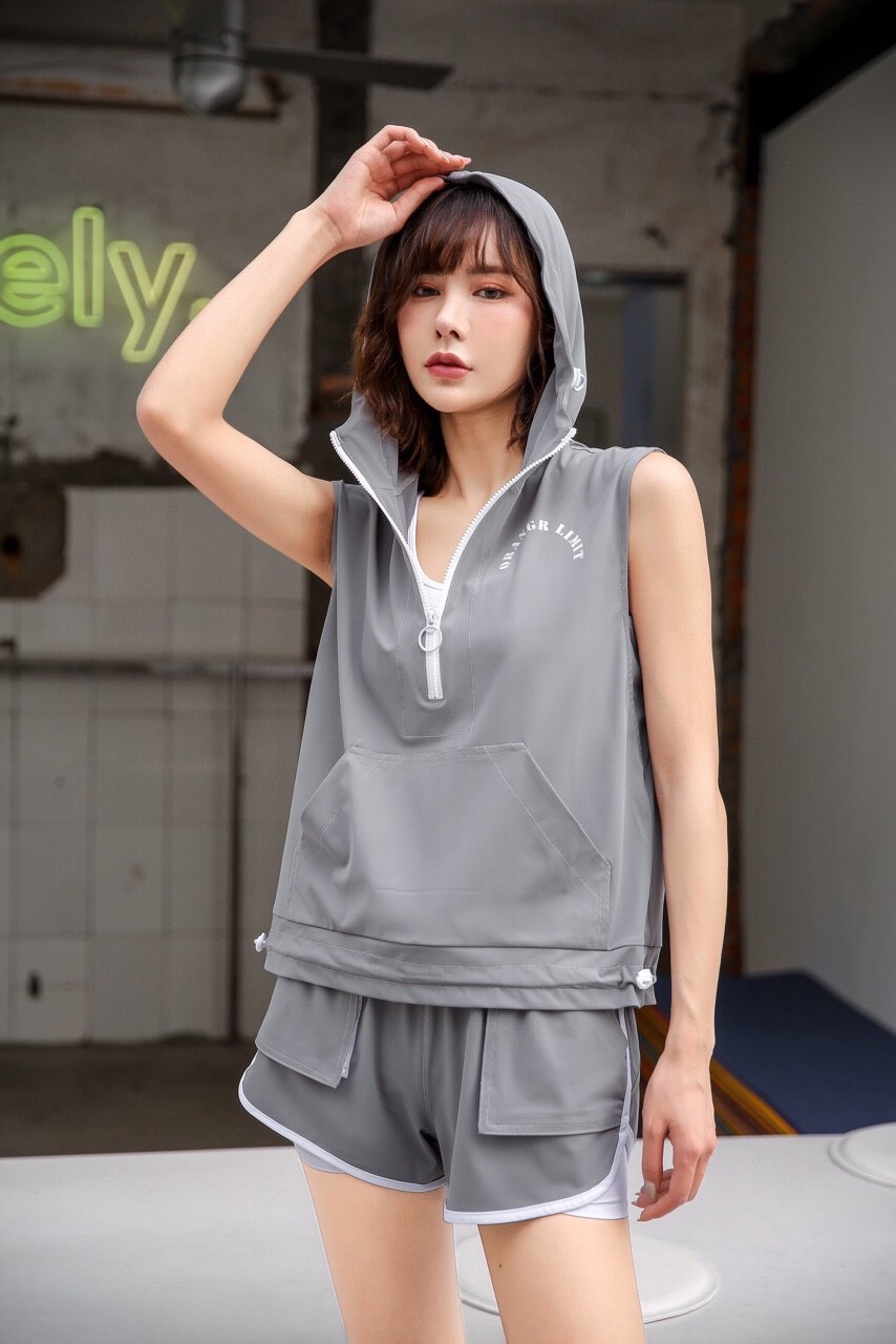 Bộ đùi tập gym nữ thun lạnh cao cấp bin sport bn011
