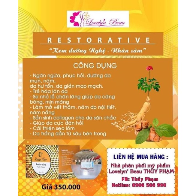 kem Nano Sâm lovelyn beau ( hàng công ty- dùng rất thích)
