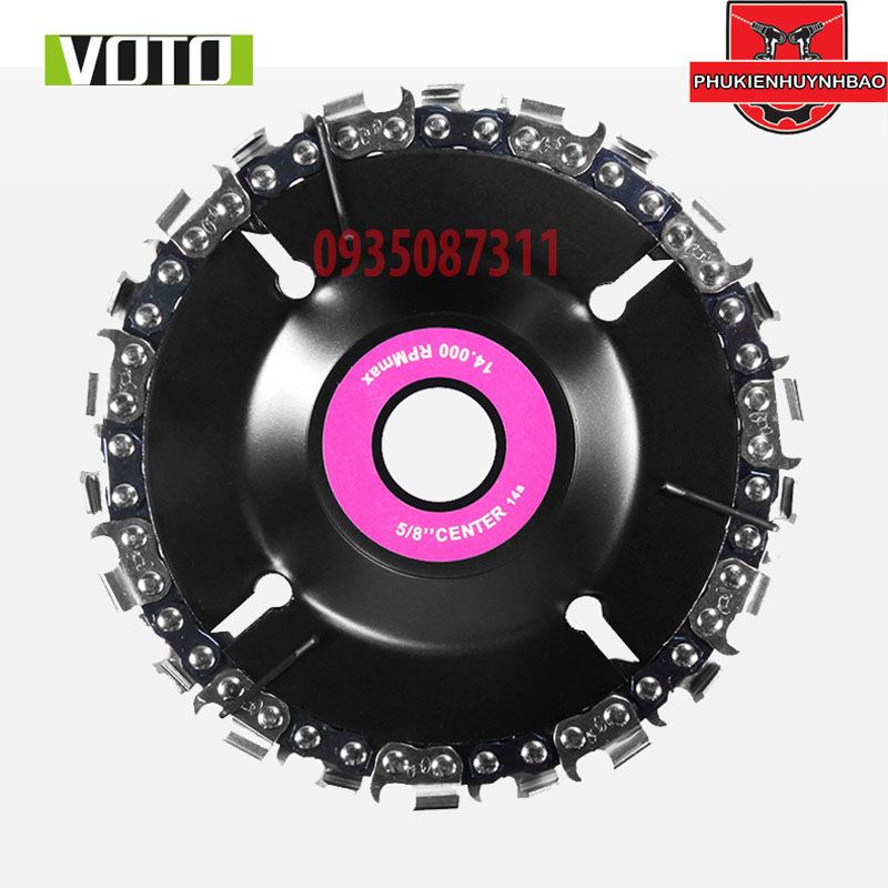 Đĩa Cưa Xích Tròn 4 INCH Gắn Máy Mài Máy Cắt,Lưỡi Cưa Xích Cắt Gỗ,Lưỡi Cắt Tạo Hình Điêu Khắc Gỗ Gắn Máy Mài 1 Tấc
