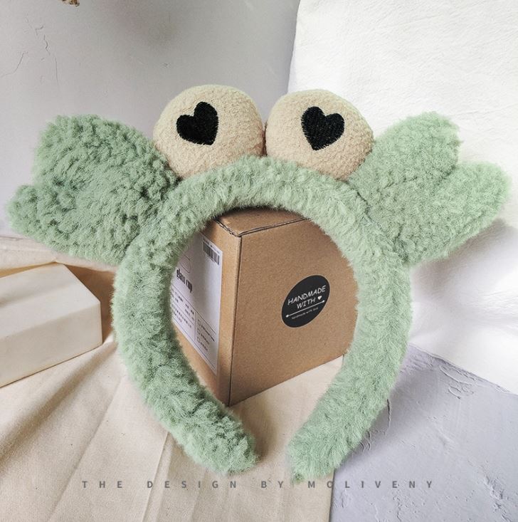 (5 màu) Băng Đô, Bờm Cài Tóc Hình Con Cua Siêu Cute