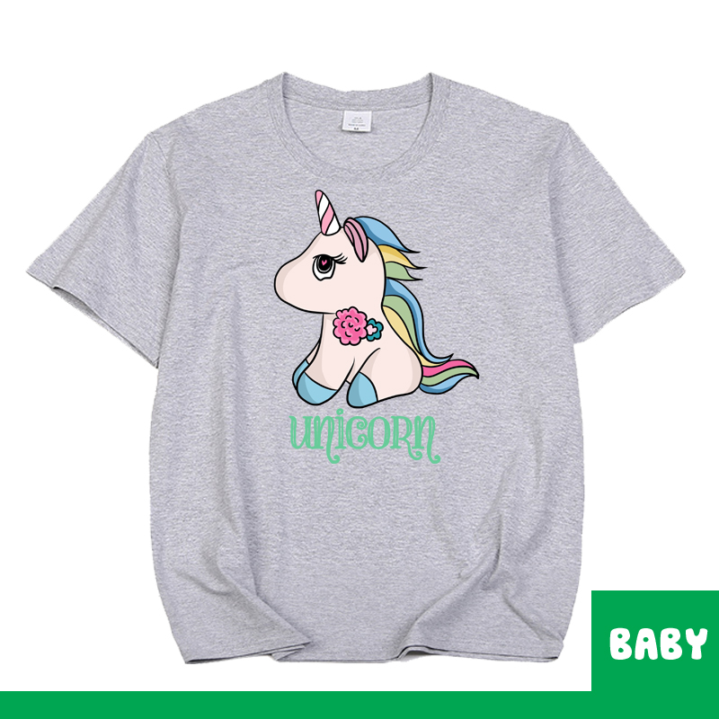 Áo thun bé gái, áo bé gái hình Chú Kì Lân cực dễ thương chất vải cotton hàn quốc mềm mịn và thoáng mát NTBGG03 LAVIE CLOTHING