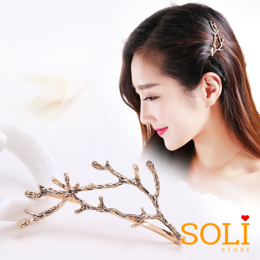 Kẹp tóc nhành cây phong cách Hàn Quốc dễ thương KT10