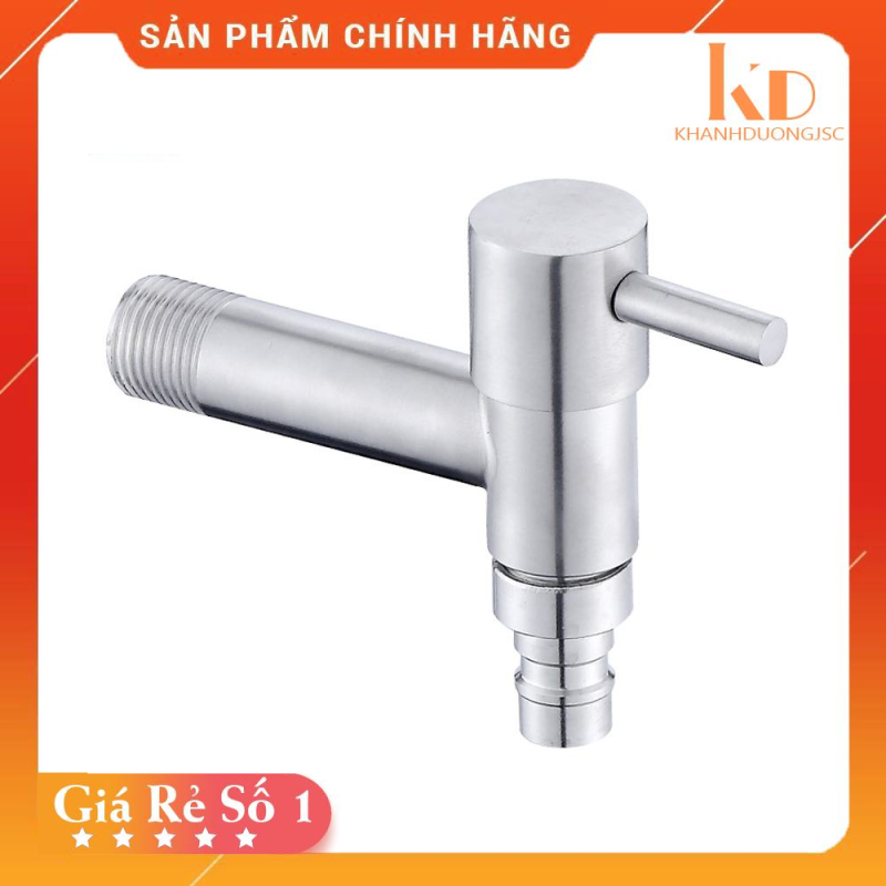 Bảng giá Vòi hồ inox 304 R.T.R-001 Thiết kế mới lạ có đầu dẫn lắp vừa ren đầu nối dây cấp máy giặt ( TAY VẶN BẠC)