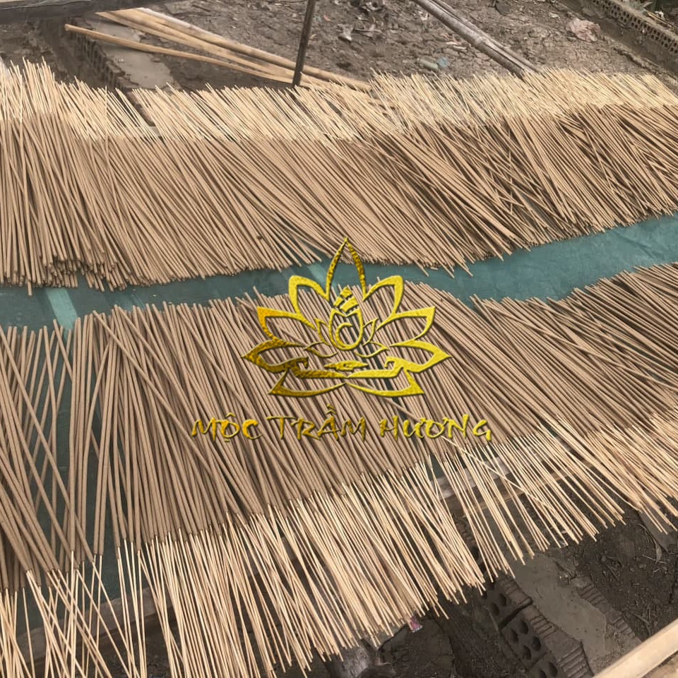 [HCM]Nhang Trầm Hương Sạch - 39cm - 60 phút - Kết dính cây bời lời & Trầm Hương Tự Nhiên 100% (Organic) - An Nhiên - Thịnh Vượng