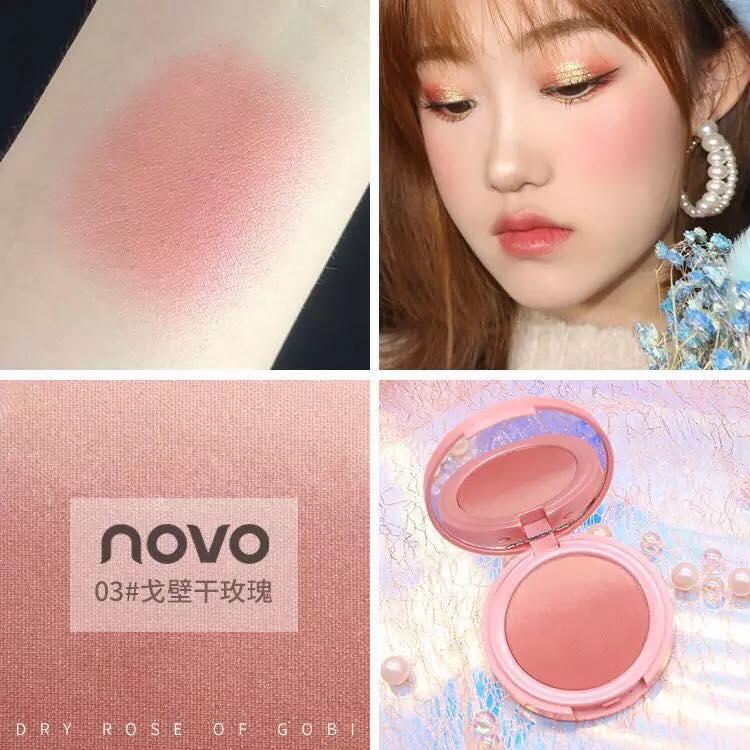 Phấn má hồng Novo tròn