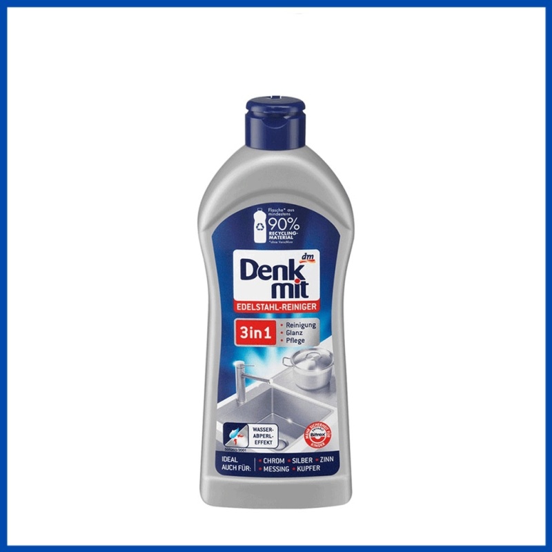 Dung dịch tẩy rửa inox DENKMIT 3 in 1 Edelstahlreiniger - 300ML