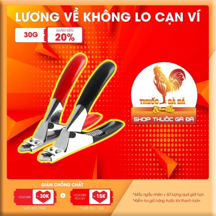 Kìm inox cắt cựa gà tre + gà nòi cao cấp nhập khẩu philipines