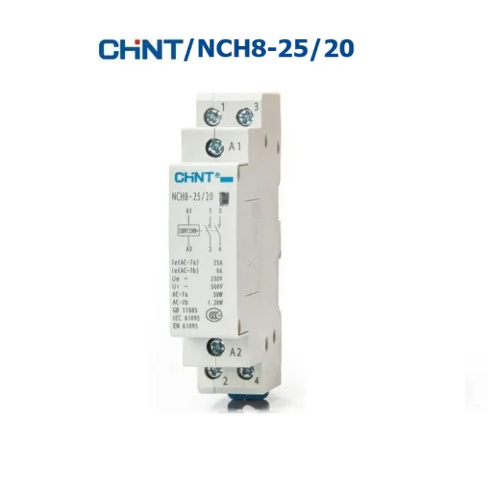 Khởi động từ 1 pha CHINT NCH8 25A ( xám trắng )