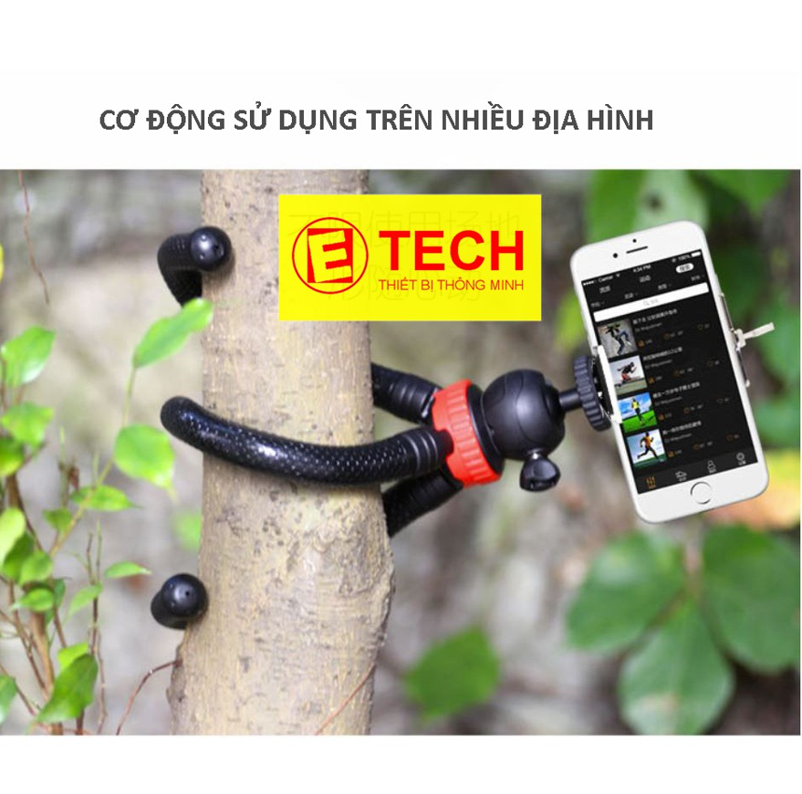 TRIPOD BẠCH TUỘC (CHÂN NHỆN) CHO ĐIỆN THOẠI, MÁY ẢNH, GOPRO