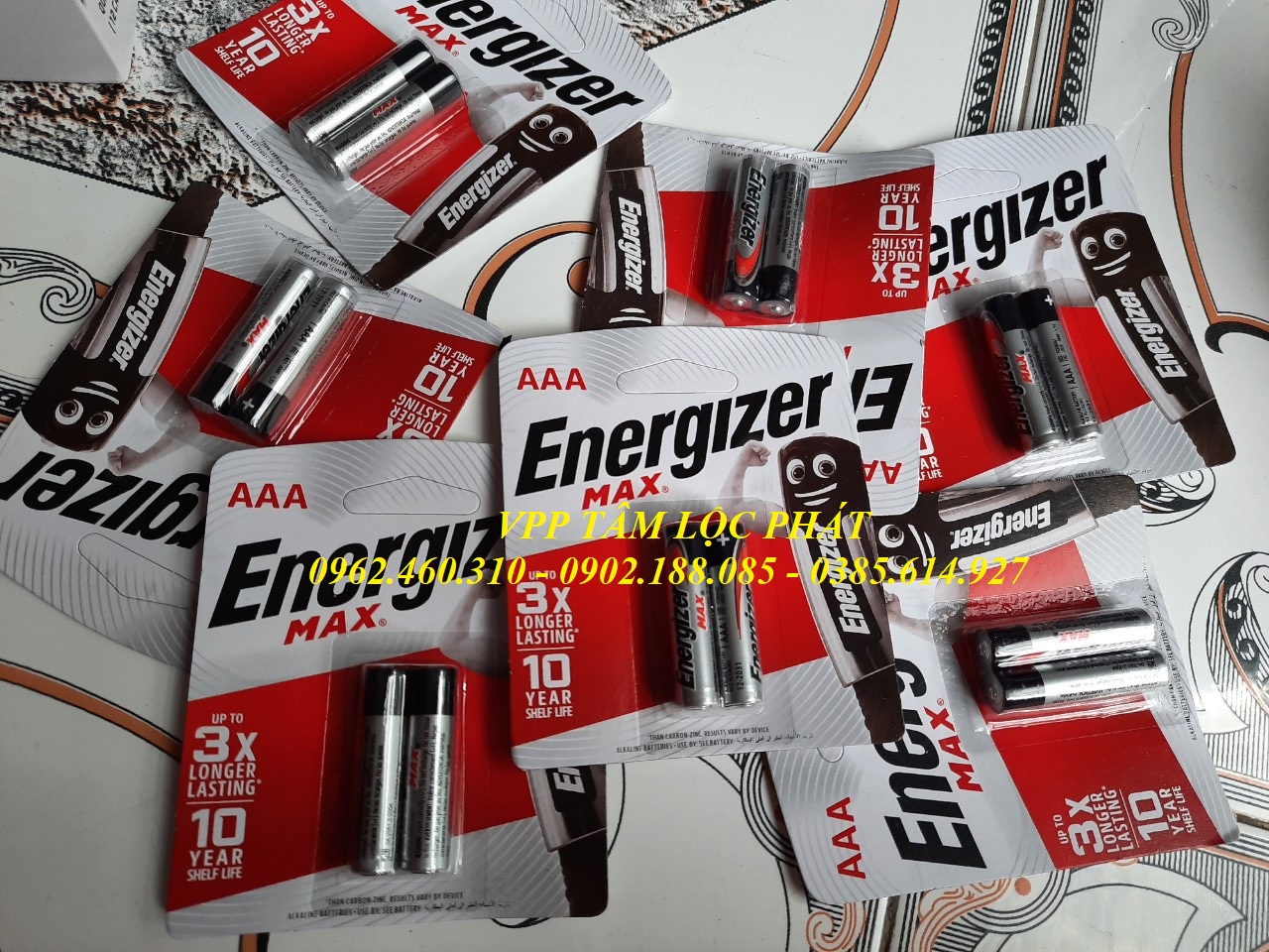 SỈ Vỉ 2 viên Pin Energizer AAA MAX LR03 (Pin đũa) - Pin Alkaline