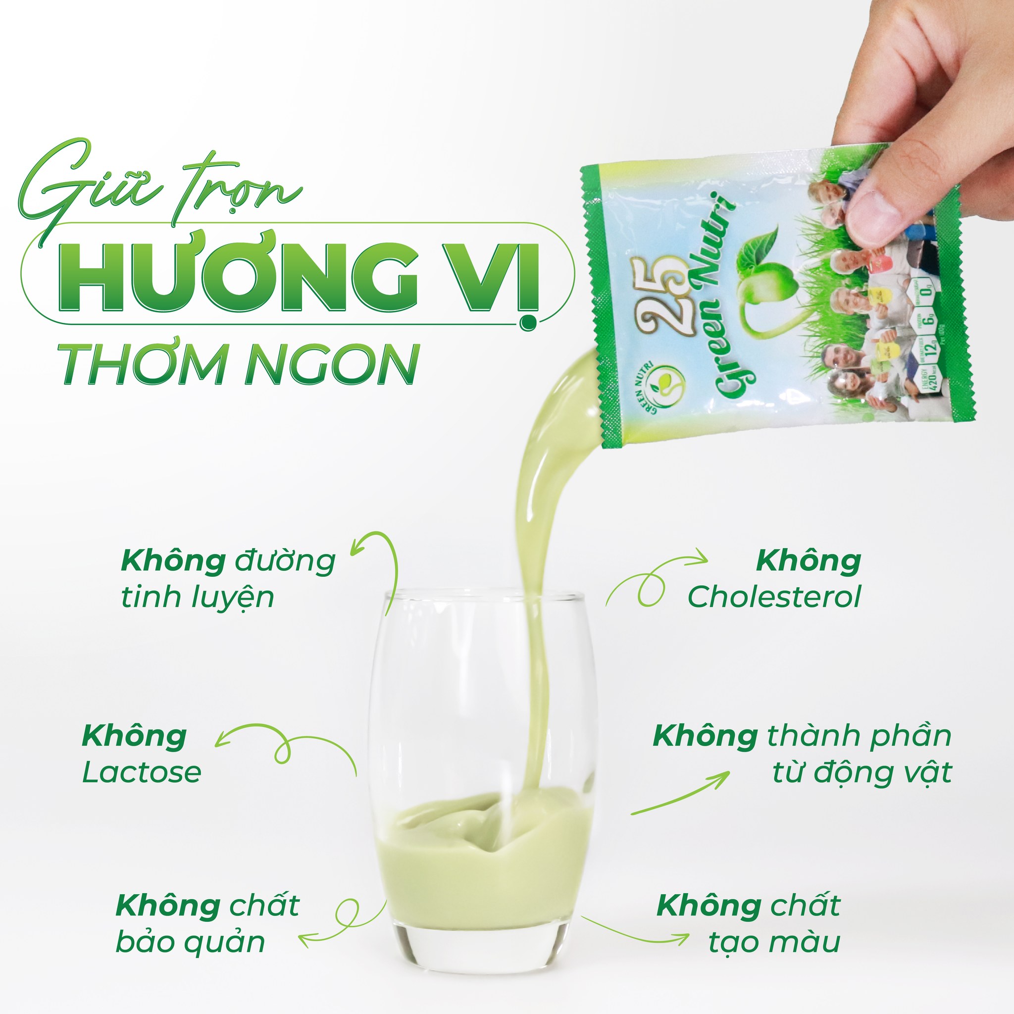Sữa Hạt Ngũ Cốc 25 Green Nutri Thanh Lọc Cơ Thể - Hộp 300gr (12 Gói)