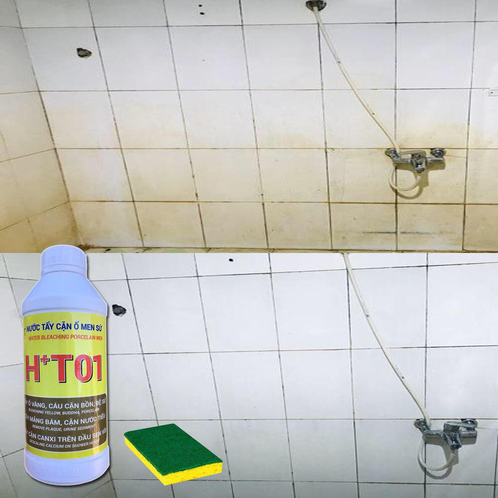 Tẩy trắng men sứ H+T01 - Chai 500ml