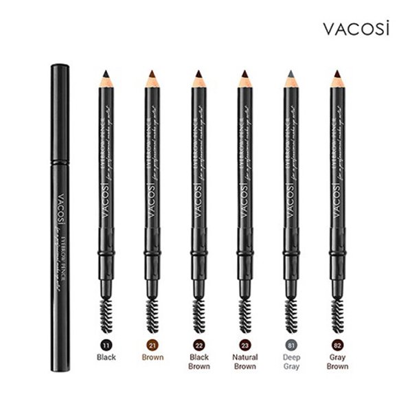Vacosi Chì Mày Chuốt 2 Đầu Eyebrow Pencil