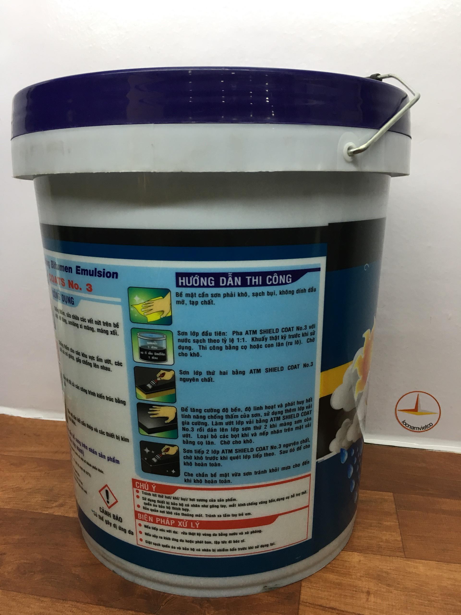 Sơn bitum chống thấm 18KG màu đen