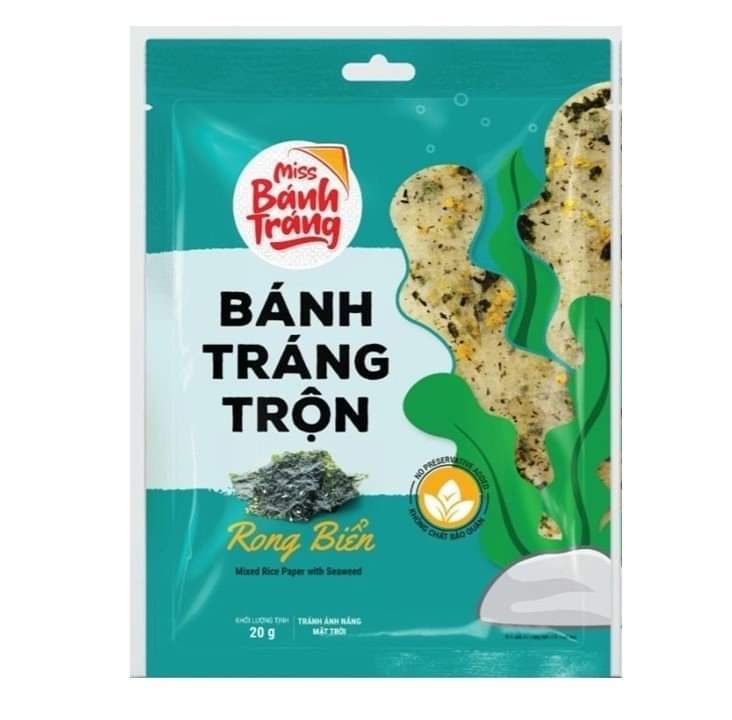 Combo 5 bánh tráng trộn rong biển