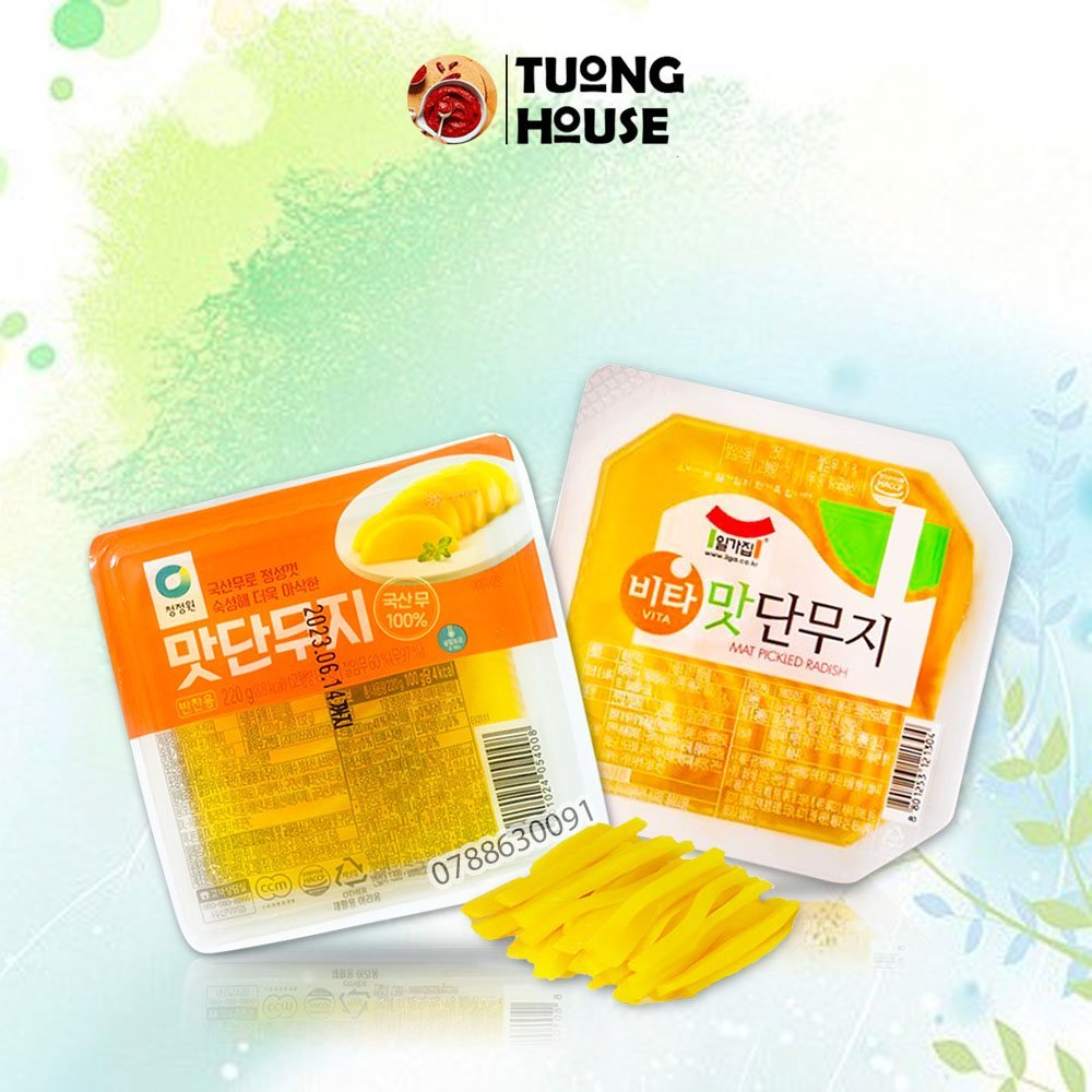 Củ Cải Muối Hàn Quốc Bịch 500G Dạng Sợi