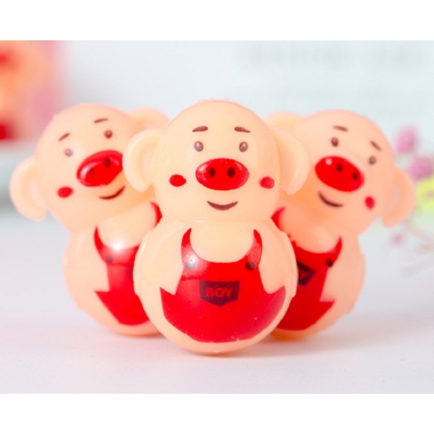 Đồ chơi con lật đật hình Heo mini siêu đáng yêu cho bé