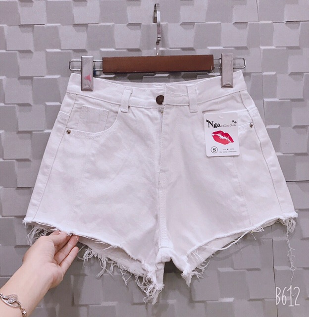 [HCM]Quần shorts jean tua rua basic
