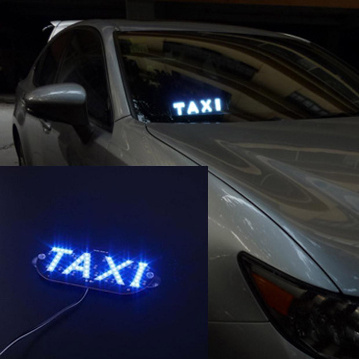 Đèn Led TAXI dính trên Kính lái (Loại 1)