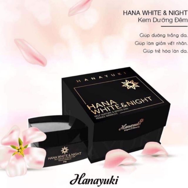 Kem Dưỡng Trắng Da Ban Đêm Hanayuki