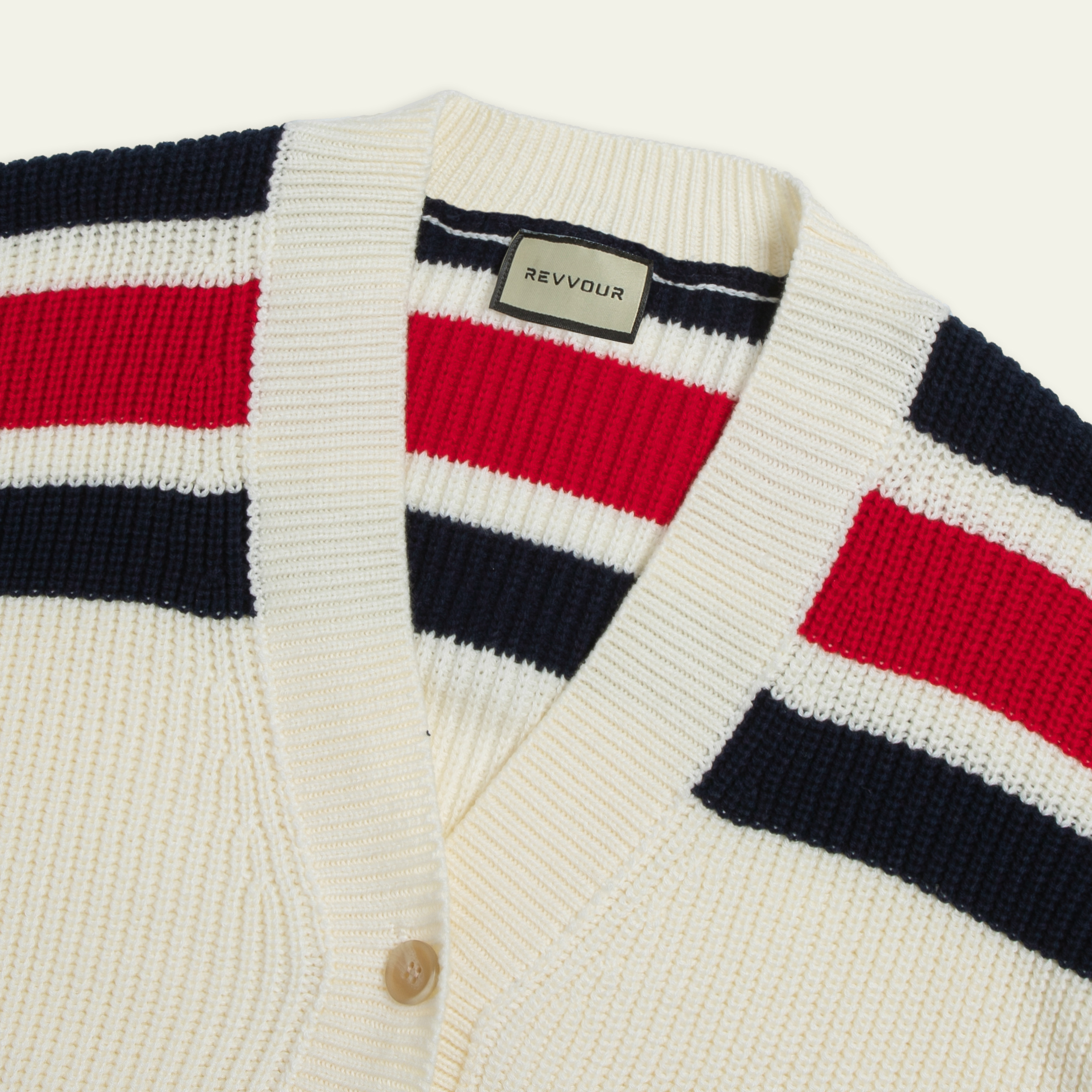 Áo Cardigan len RvR Woozie Navy/ Cream