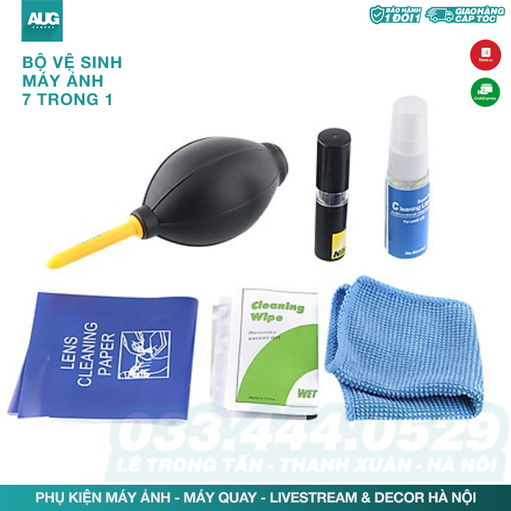 Bộ dụng cụ vệ sinh máy ảnh chuyên nghiệp dành cho Canon Nikon Sony DSLR - AUG Camera & Decor Hà nội