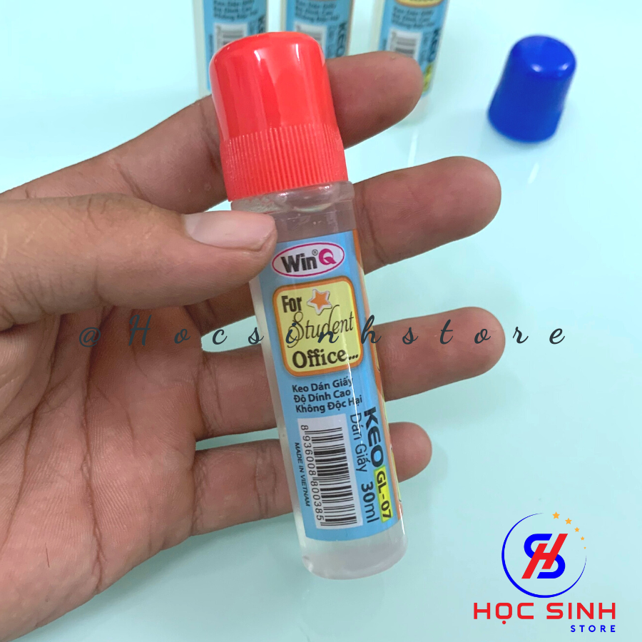 Combo 2 Chai Keo Dán Giấy 30ml WinQ GL07, Keo Bám Dính Tốt, Chắc Chắn