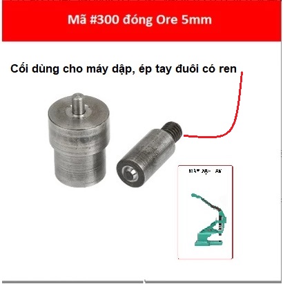 Cối đóng Ore lắp máy dập tay - dụng cụ làm da handmade