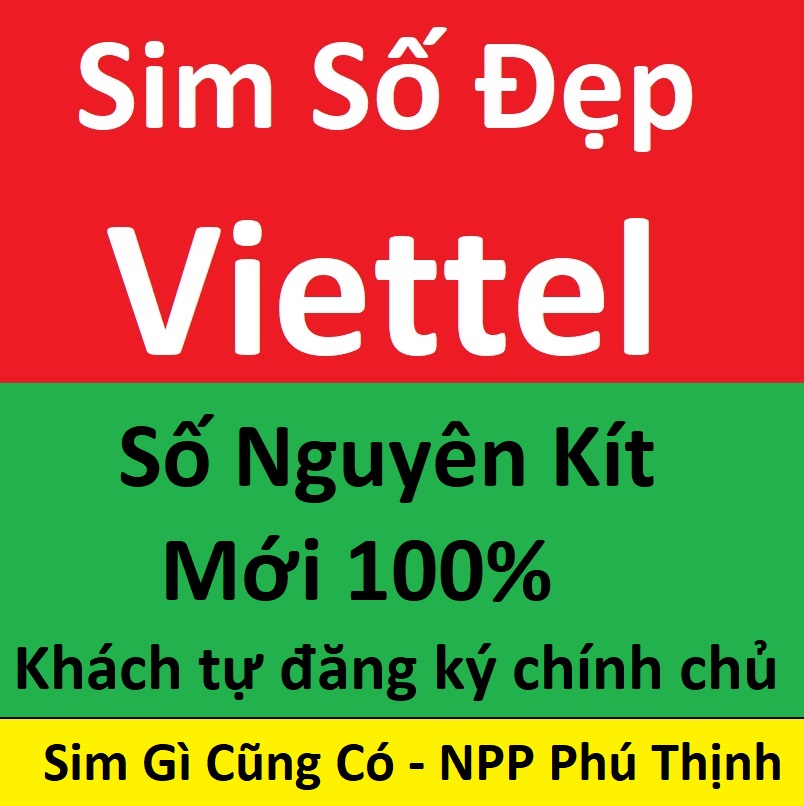 Sim Viettel số đẹp, Sim đẹp tự chọn, Sim chưa kích hoạt