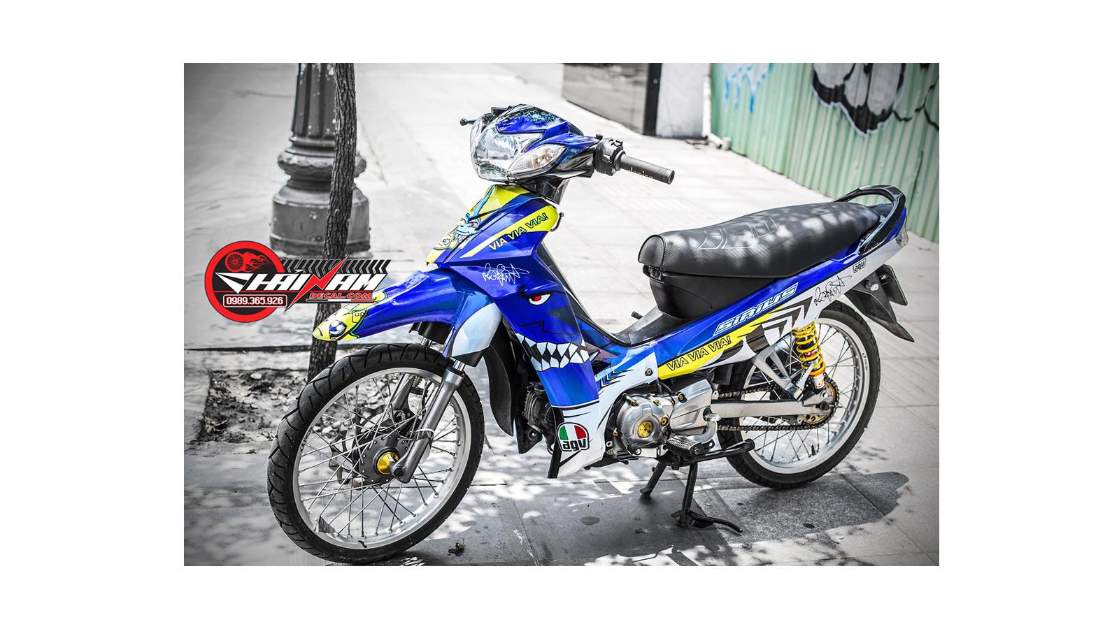 Tem Trùm Sirius Cá Mập Xanh Tím Via Via