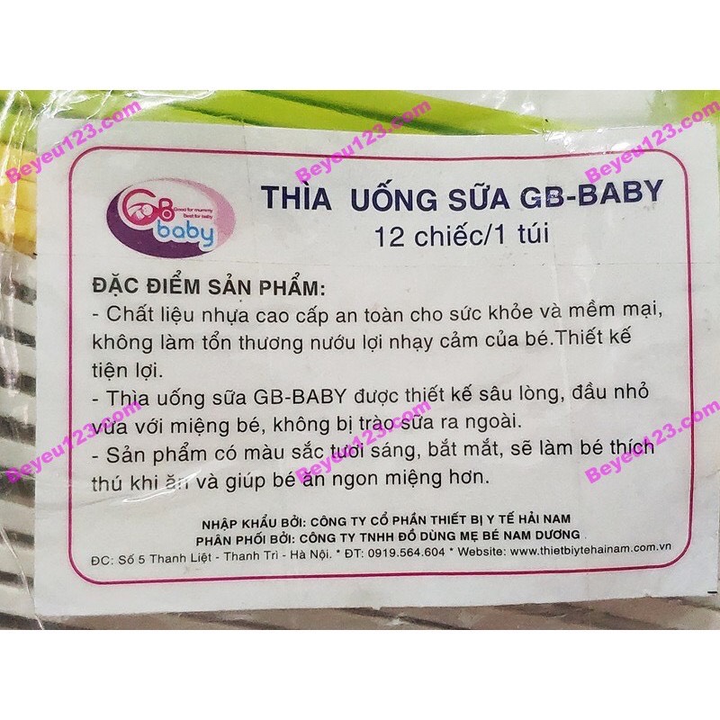 2 Thìa uống sữa GB Baby cho bé