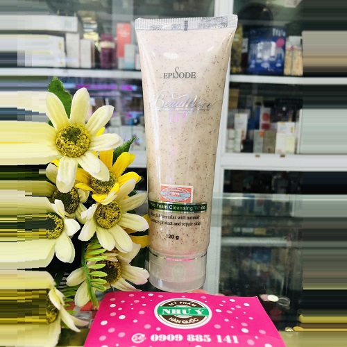 Sữa Rửa Mặt Hạt Mơ Beaumore Scrub Foam Cleansing White 120g