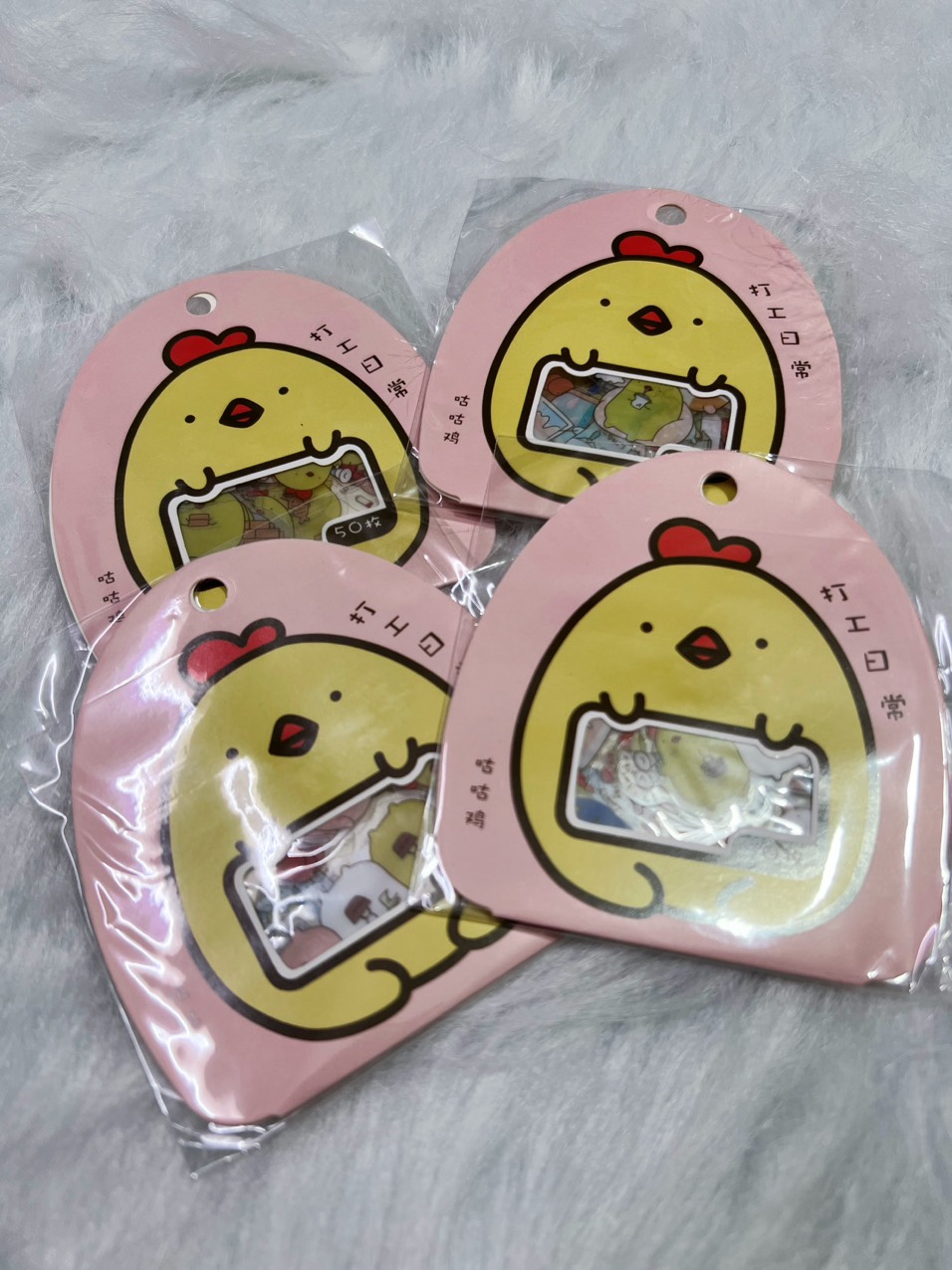 gói 50 miếng sticker molang phiên bản mới