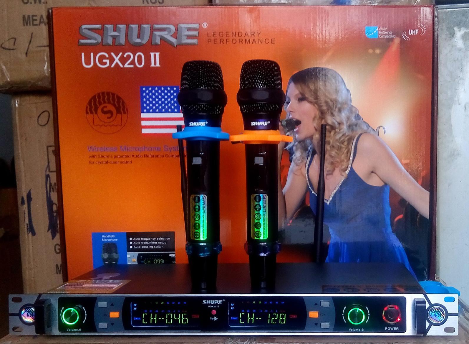 [HCM]MICRO SHURE UGX20 II KARAOKE CHUYÊN NGHIỆP - MICRO KHÔNG DÂY