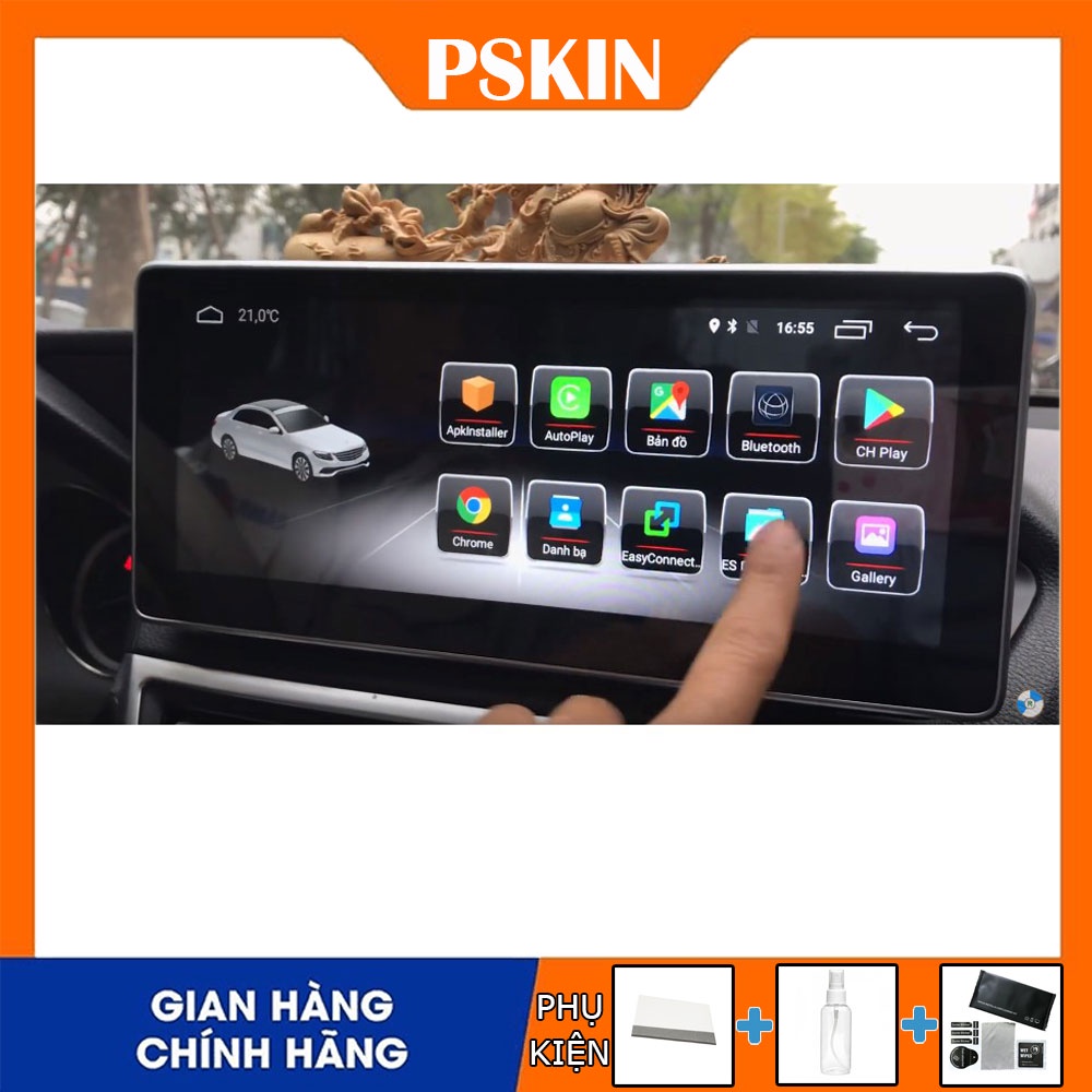 Cường lực dán màn độ androi 10.25inh - tặng bộ công cụ hỗ trợ dán