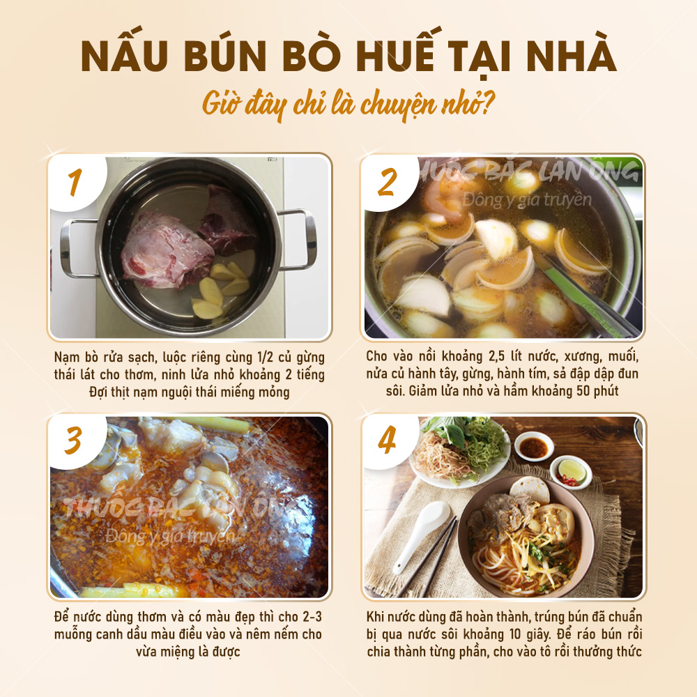 Gia vị nấu bún bò Huế (Nguyên liệu nấu bún bò Huế)