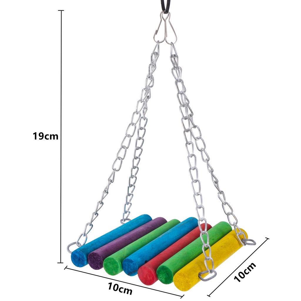 BỘ ĐỒ CHƠI CHO CHIM VẸT GỒM 6 MÓN