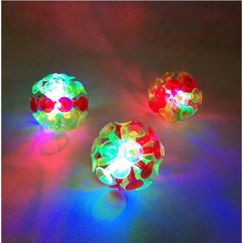 Đồ chơi bóng ném dính Sticky Ball phát sáng ,cụ dạy học tiếng anh cho giáo viên (6X6 cm)-HAUSE