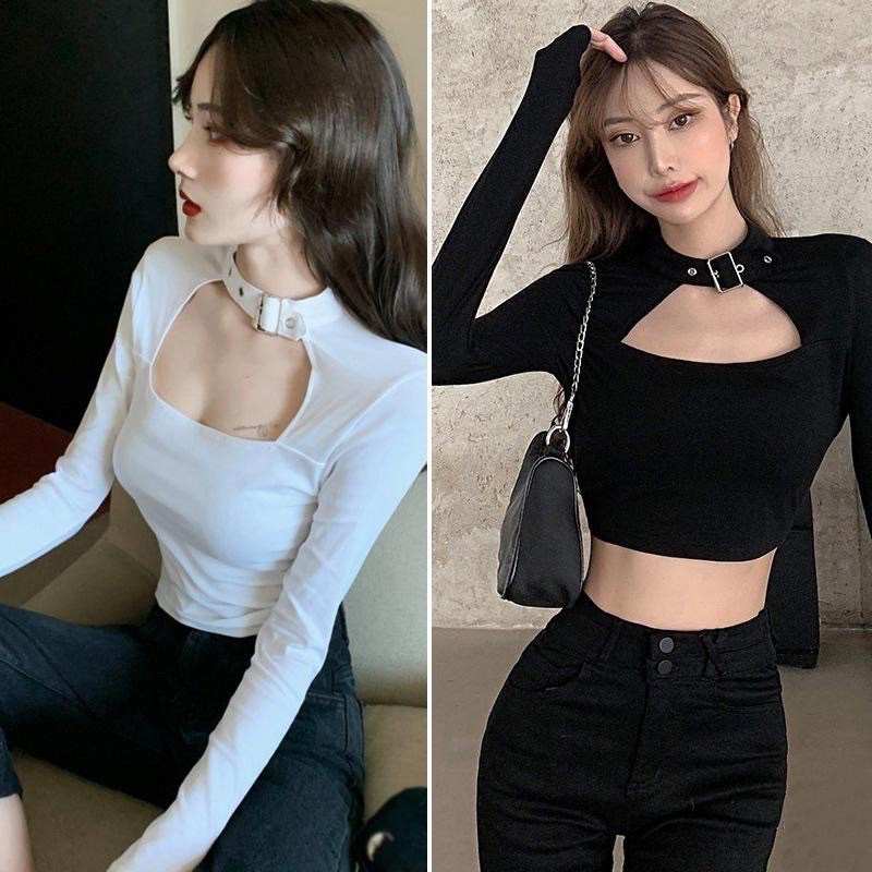 Áo body kiểu hở khoét ngực (chất Borip)