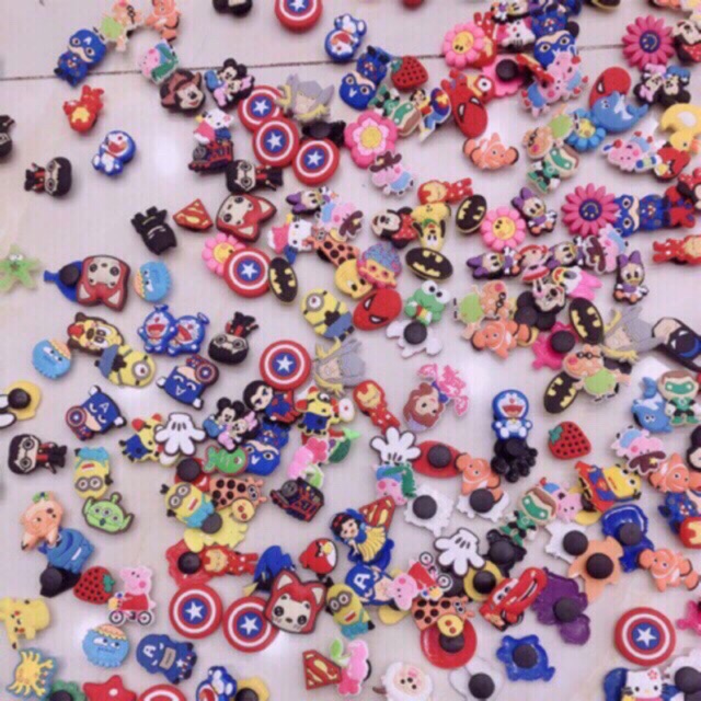 Combo 5 Stick/Stickers/Jibbitz Gắn Dép Sục Cute Nhất