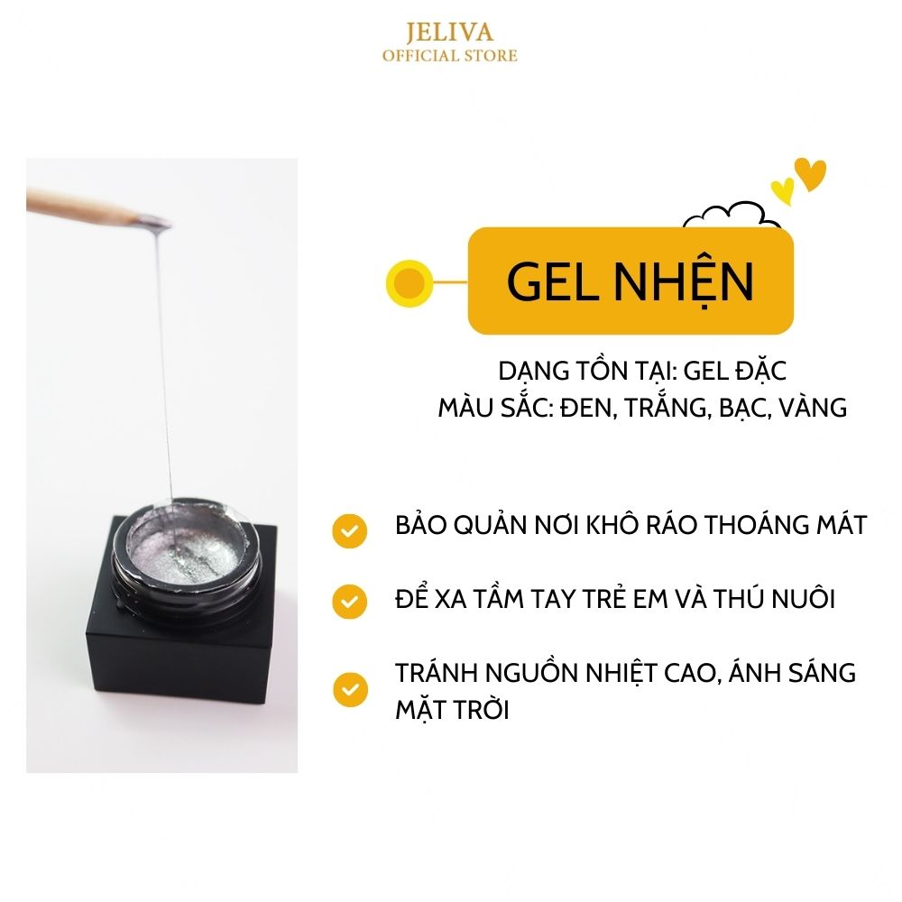 Gel nhện nail JELIVA siêu dai 8g