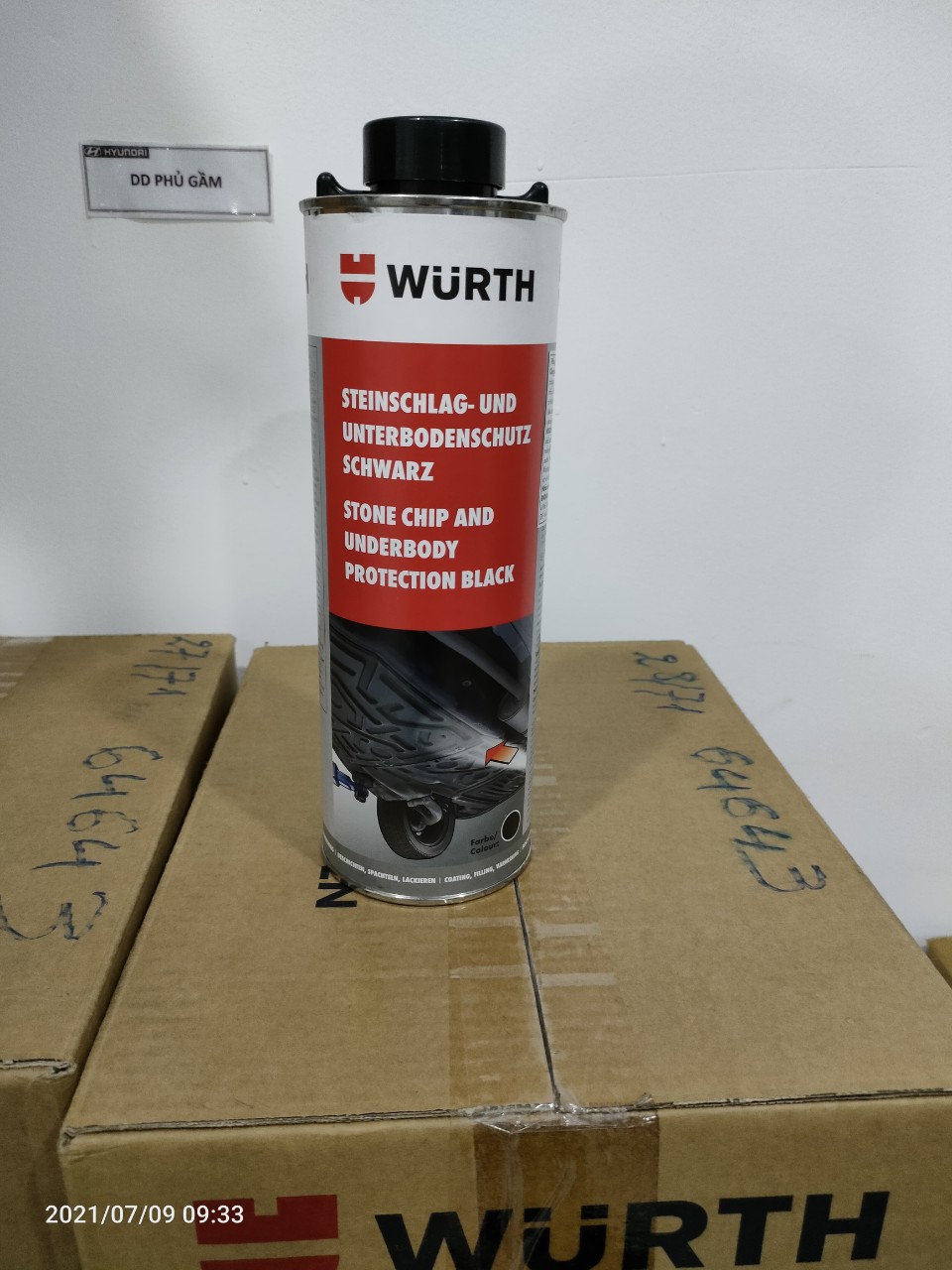 Dung dịch phủ gầm Wurth (đen)
