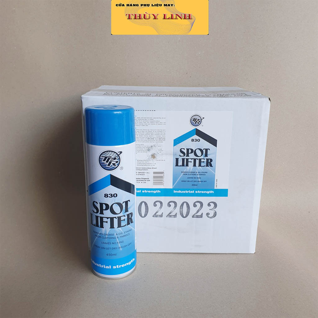 Chai tẩy dầu trên vải 830 TPR