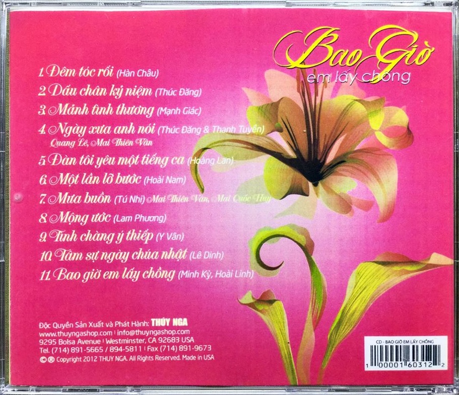 [MDCD] Bộ 3 Đĩa CD Mai Thiên Vân Chọn Lọc