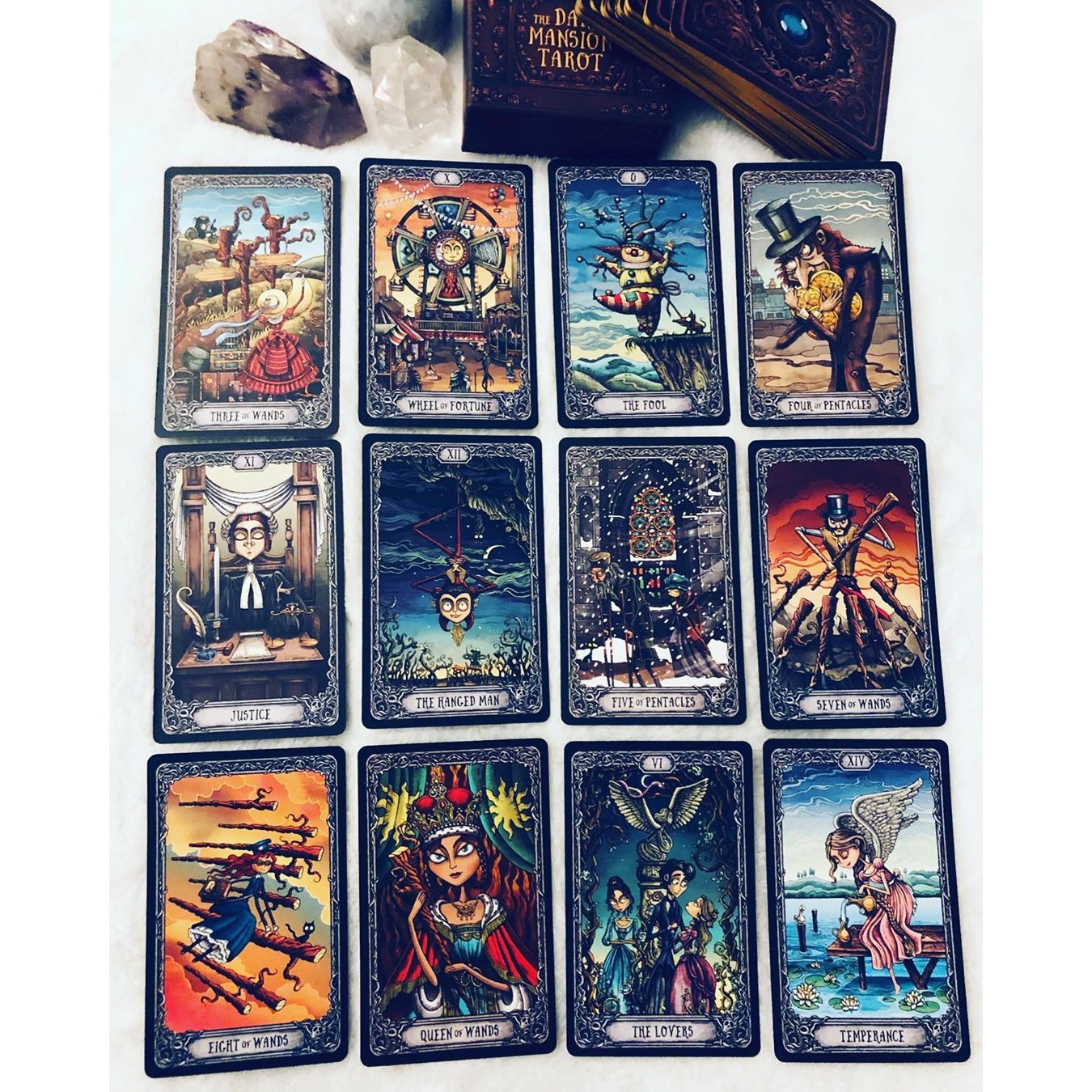 Dark Mansion Tarot 4th Edition Gold Brown