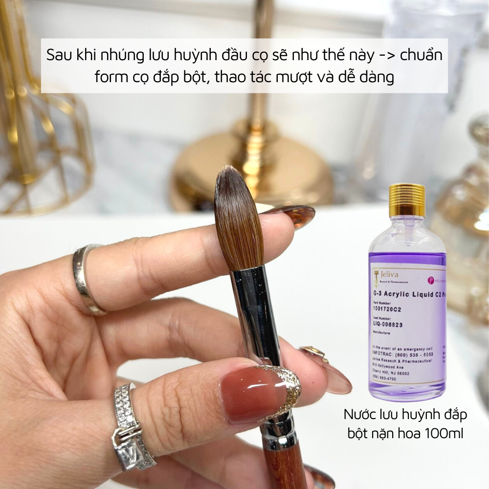 Cọ đắp bột lông chồn JELIVA NGHI THẢO