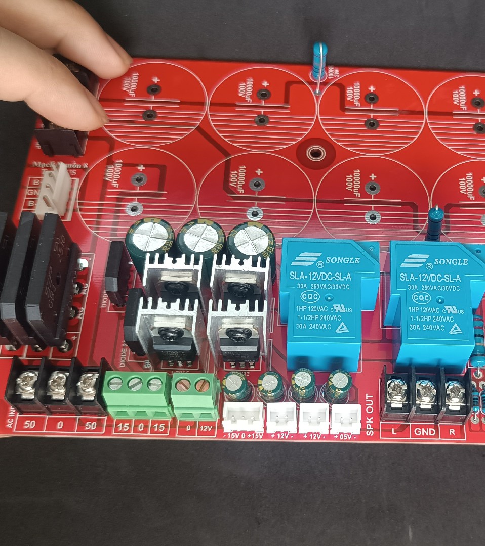 Mạch Nguồn 8 Tụ Full Nguồn Phụ FR4 2 Lớp Plus
