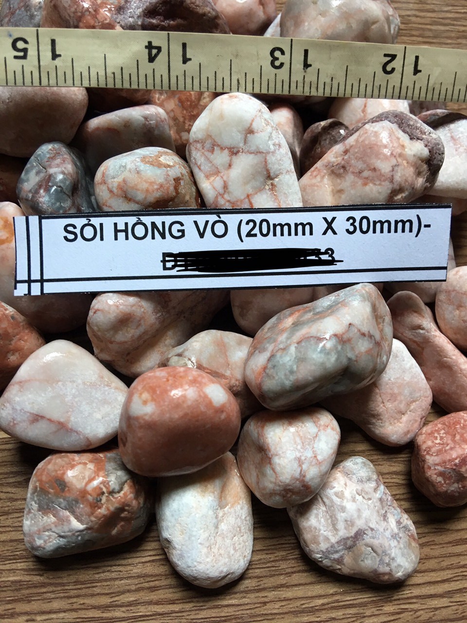 [HCM][Chọn size] 1 KG Sỏi Hồng KT Trang Trí Bể Cá Sân Vườn...