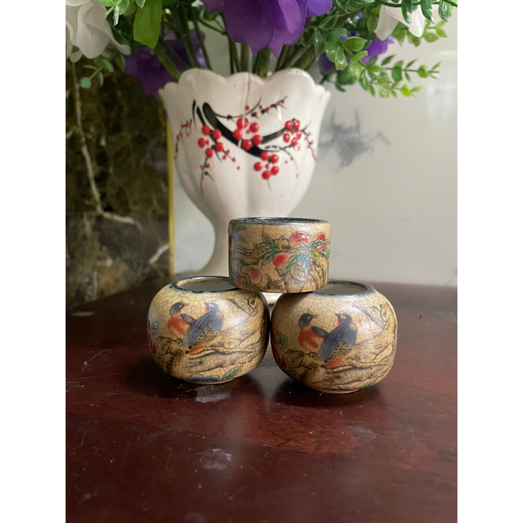 Cóng chim chào mào, Men rạn tàu