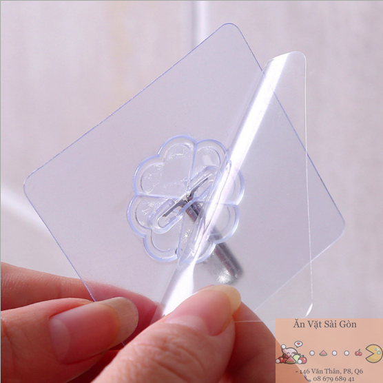 [HCM]Móc dán tường siêu dính 6x6cm. COMBO 50 móc